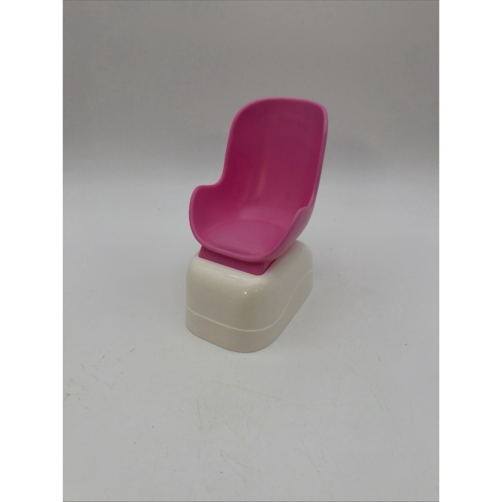Mattel BARBIE DOLL Pink Replacement Mani Pedi Spa Chair 8 inches Rare